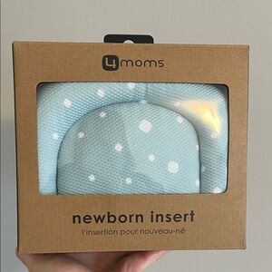 4moms Newborn Insert - Blue with White Dots